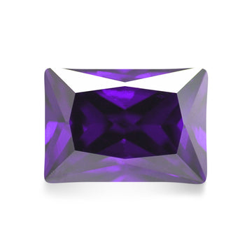 Radiant Amethyst CZ Loose Gemstones
